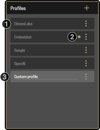 speechprofile profiles