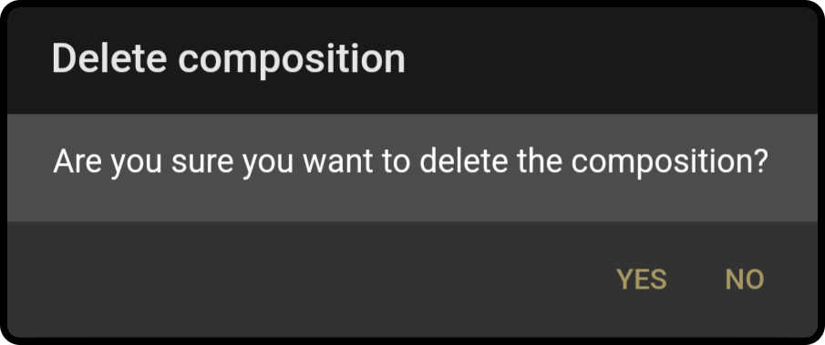 deletion confirmation modal