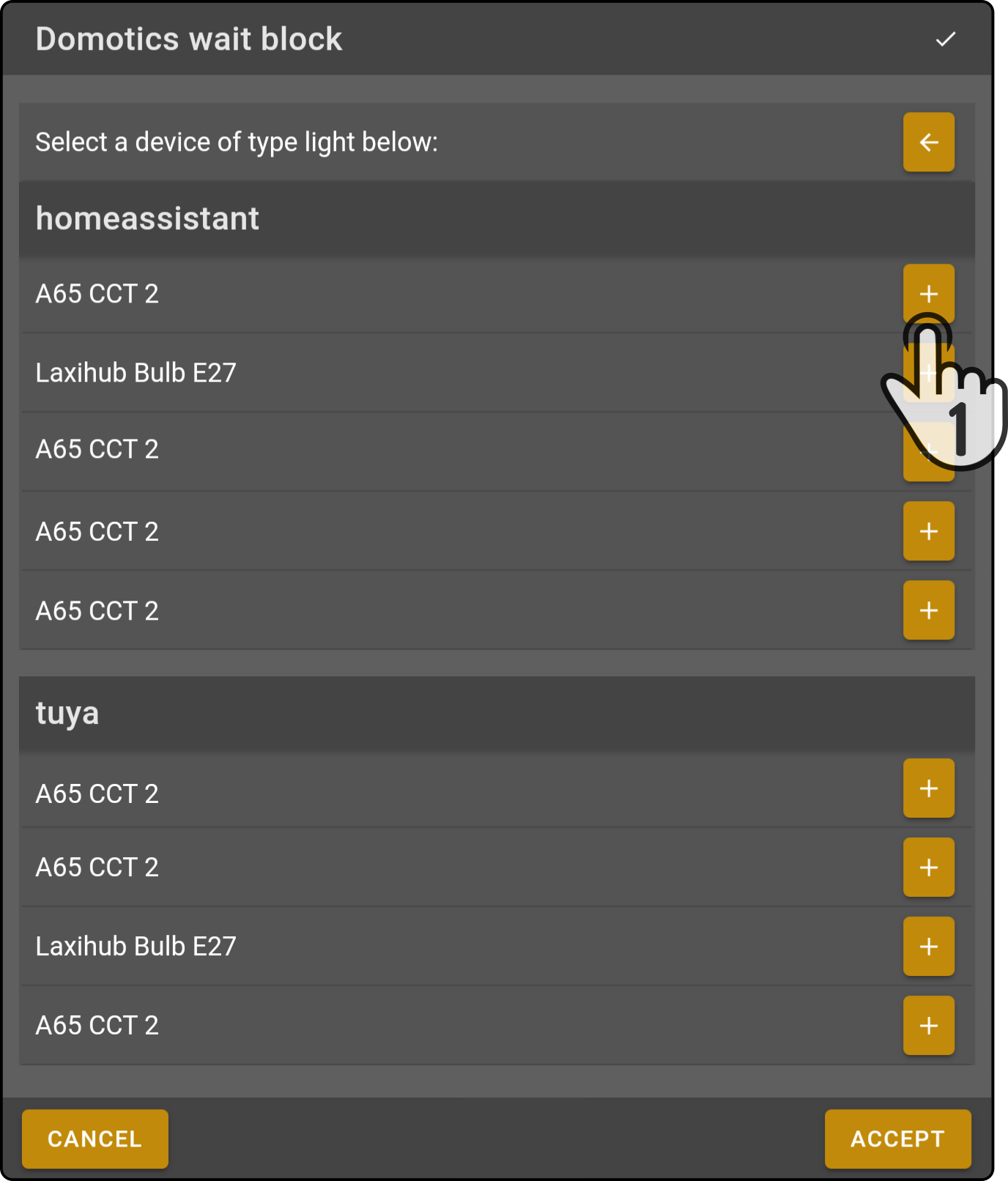 domotics settings 3