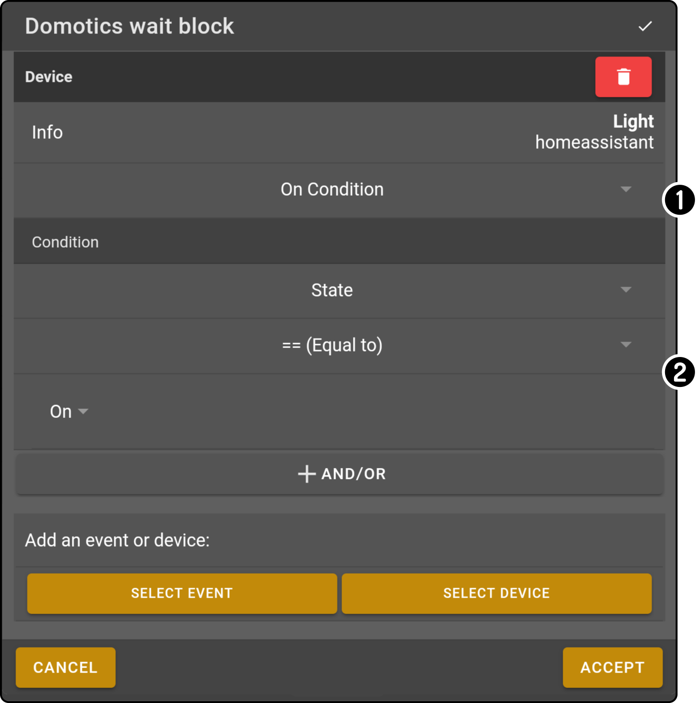 domotics settings 4