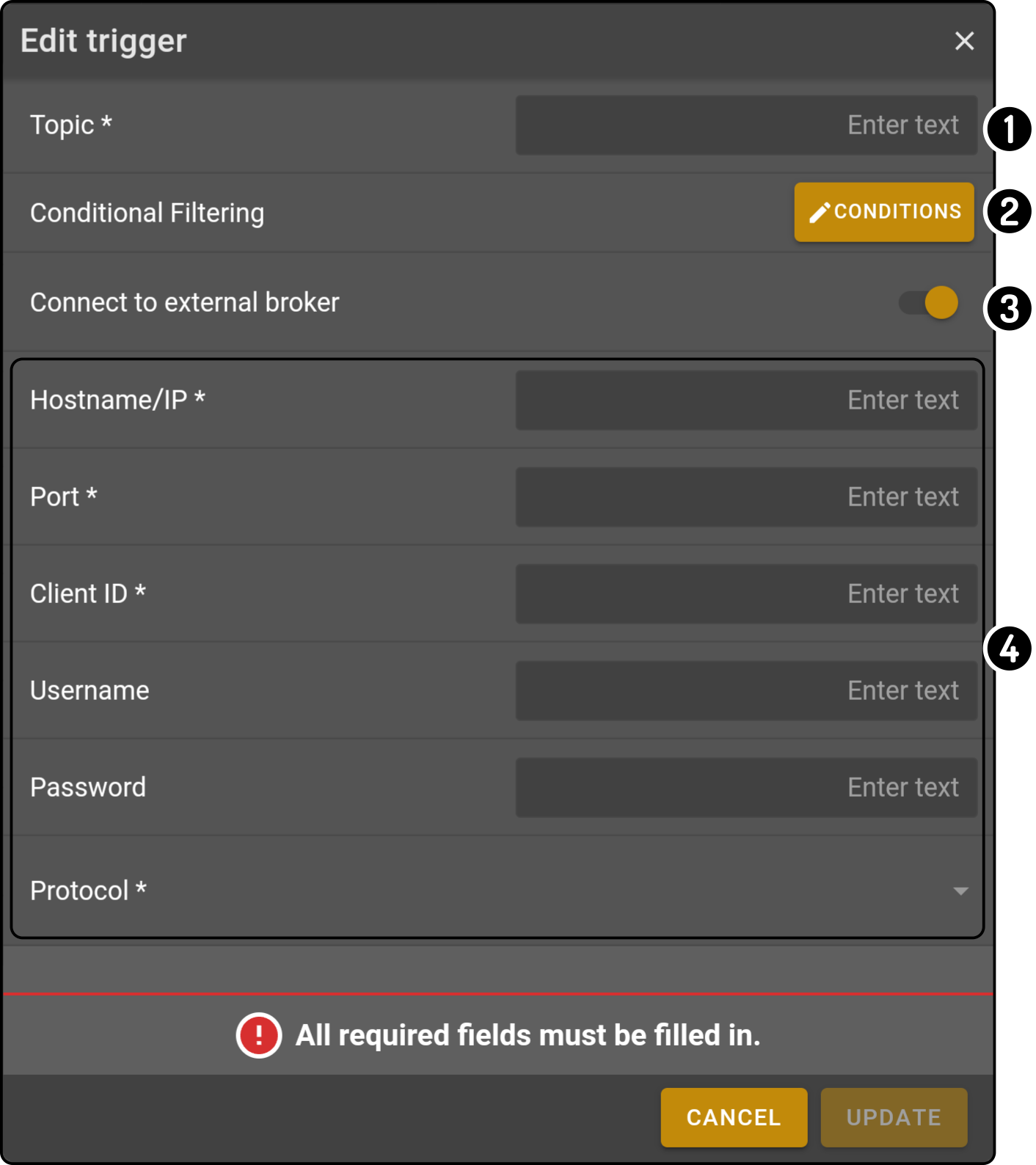 mqtt settings